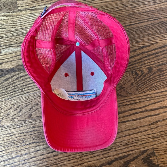 Red Patagonia Trucker Hat SnapBack Embroidered Patch - Picture 8 of 12